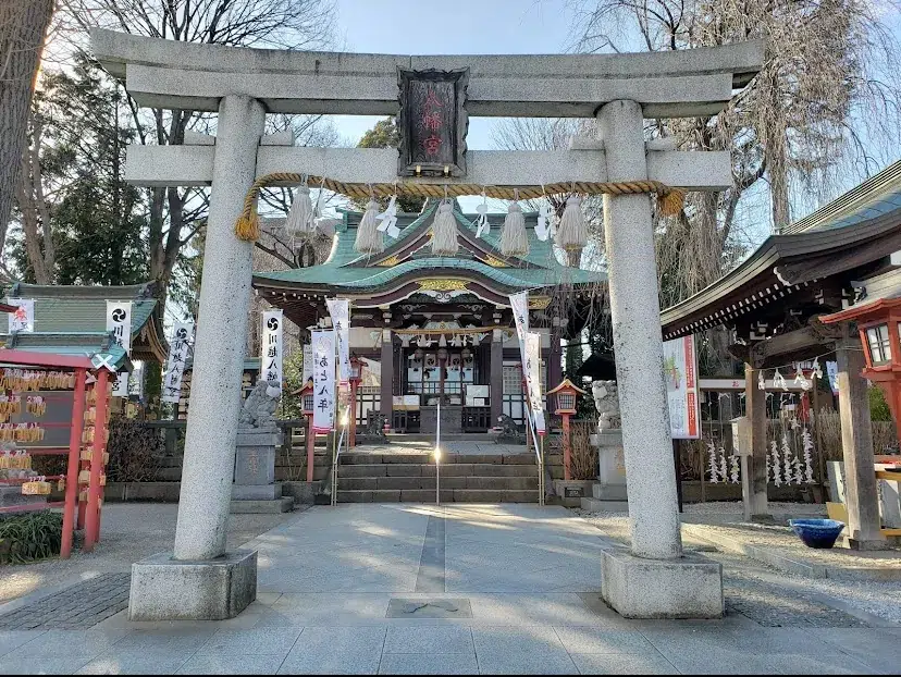 川越八幡宮の境内（埼玉県川越市・厄除け・勝負運・心の悩み解消）